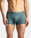 Texcelight Microfiber Elastane Stretch Seamfree Bonded Tech Solid Trunk with Internal Breathable Mesh - Forest Green