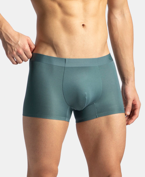 Texcelight Microfiber Elastane Stretch Seamfree Bonded Tech Solid Trunk with Internal Breathable Mesh - Forest Green