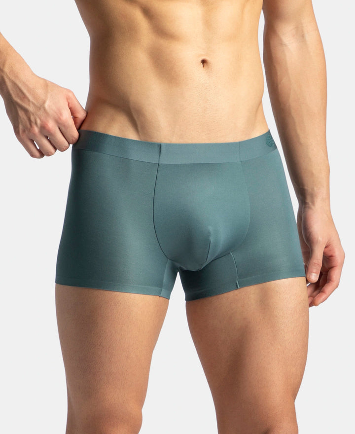 Texcelight Microfiber Elastane Stretch Seamfree Bonded Tech Solid Trunk with Internal Breathable Mesh - Forest Green