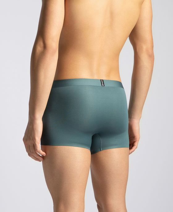 Texcelight Microfiber Elastane Stretch Seamfree Bonded Tech Solid Trunk with Internal Breathable Mesh - Forest Green