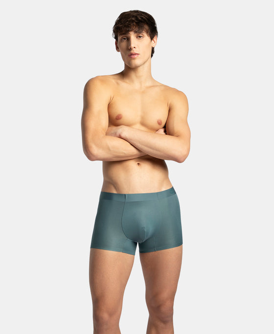 Texcelight Microfiber Elastane Stretch Seamfree Bonded Tech Solid Trunk with Internal Breathable Mesh - Forest Green