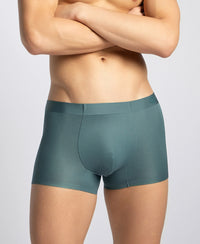 Texcelight Microfiber Elastane Stretch Seamfree Bonded Tech Solid Trunk with Internal Breathable Mesh - Forest Green