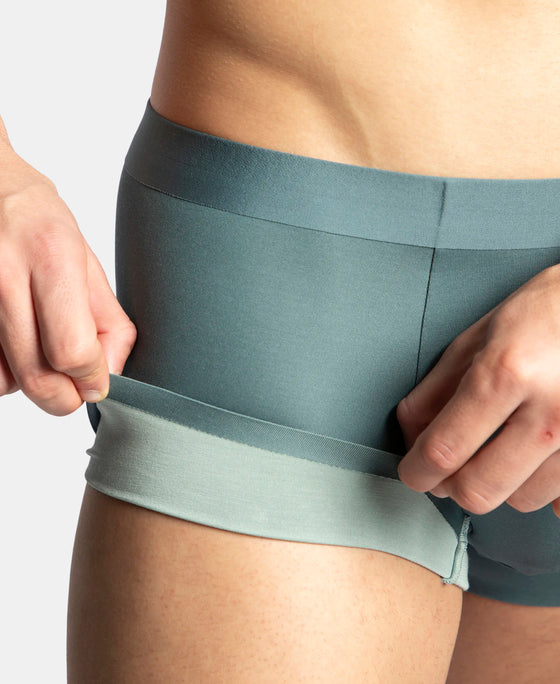 Texcelight Microfiber Elastane Stretch Seamfree Bonded Tech Solid Trunk with Internal Breathable Mesh - Forest Green