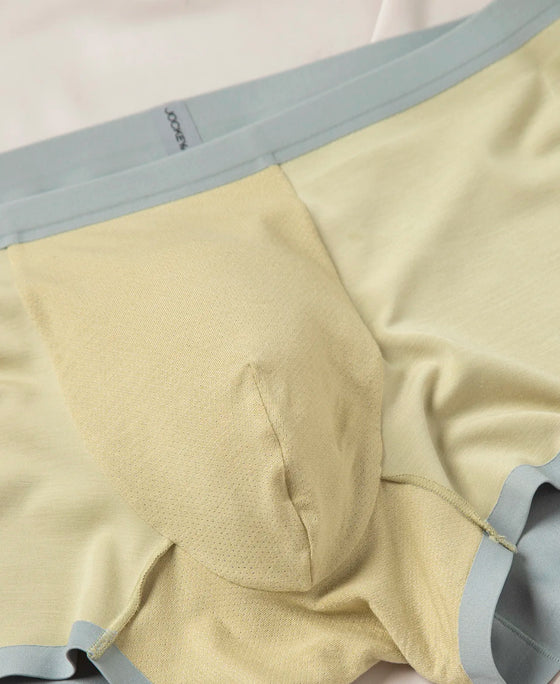 Texcelight Microfiber Elastane Stretch Seamfree Bonded Tech Solid Trunk with Internal Breathable Mesh - Smoke Yellow