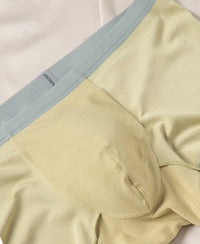 Texcelight Microfiber Elastane Stretch Seamfree Bonded Tech Solid Trunk with Internal Breathable Mesh - Smoke Yellow
