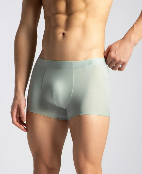 Texcelight Microfiber Elastane Stretch Seamfree Bonded Tech Solid Trunk with Internal Breathable Mesh - Smoke Yellow