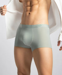 Texcelight Microfiber Elastane Stretch Seamfree Bonded Tech Solid Trunk with Internal Breathable Mesh - Smoke Yellow
