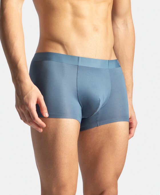 Texcelight Microfiber Elastane Stretch Seamfree Bonded Tech Solid Trunk with Internal Breathable Mesh - Sunrise Blue