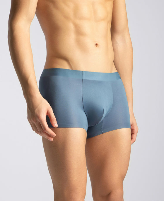 Texcelight Microfiber Elastane Stretch Seamfree Bonded Tech Solid Trunk with Internal Breathable Mesh - Sunrise Blue