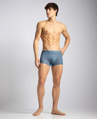 Texcelight Microfiber Elastane Stretch Seamfree Bonded Tech Solid Trunk with Internal Breathable Mesh - Sunrise Blue
