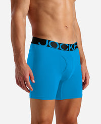 Tencel Microfiber Elastane Stretch Solid Boxer Brief with Natural StayFresh Properties - Ocean Depth