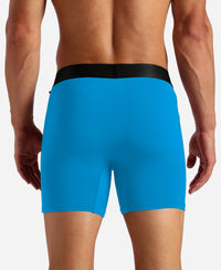 Tencel Microfiber Elastane Stretch Solid Boxer Brief with Natural StayFresh Properties - Ocean Depth