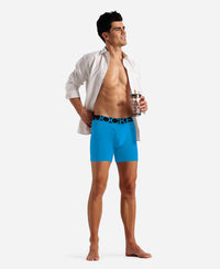 Tencel Microfiber Elastane Stretch Solid Boxer Brief with Natural StayFresh Properties - Ocean Depth