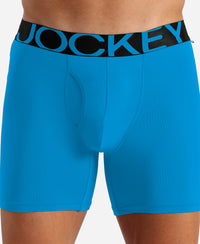 Tencel Microfiber Elastane Stretch Solid Boxer Brief with Natural StayFresh Properties - Ocean Depth
