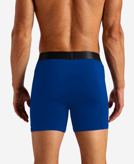Tencel Microfiber Elastane Stretch Solid Boxer Brief with Natural StayFresh Properties - Royal Blue