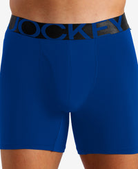 Tencel Microfiber Elastane Stretch Solid Boxer Brief with Natural StayFresh Properties - Royal Blue