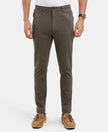 Super Combed Cotton Rich Elastane Stretch Slim Fit All Day Pants with Pockets - Black Olive Ash