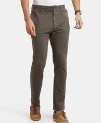 Super Combed Cotton Rich Elastane Stretch Slim Fit All Day Pants with Pockets - Black Olive Ash