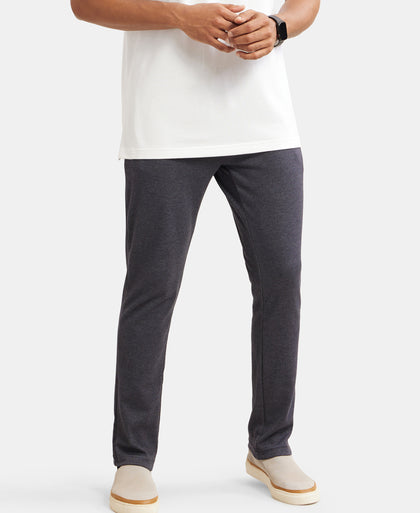 Super Combed Cotton Rich Elastane Stretch Slim Fit All Day Pants with Pockets - Navy