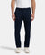 Super Combed Cotton Rich Elastane Stretch Slim Fit All Day Pants with Pockets - Solid Navy