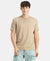 Super Combed Supima Cotton Round Neck Half Sleeve T-Shirt - Desert Taupe