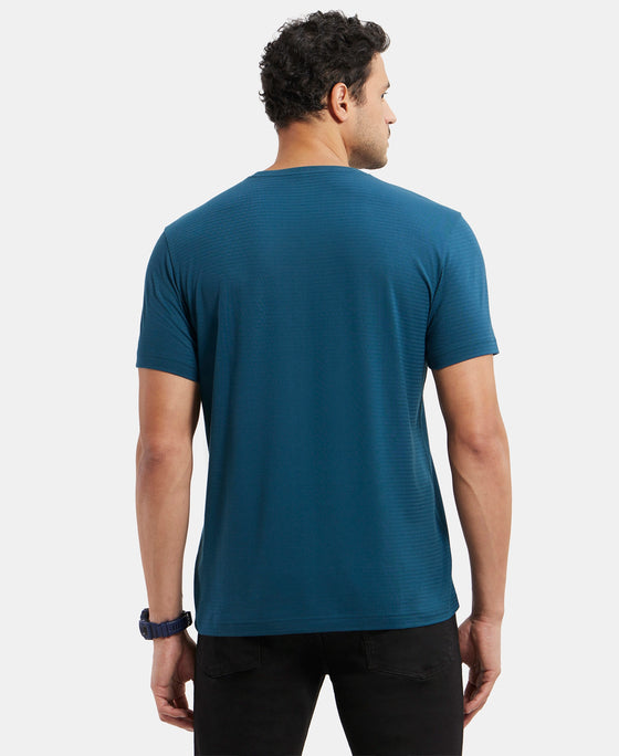 Super Combed Supima Cotton Round Neck Half Sleeve T-Shirt - Reflecting Pond