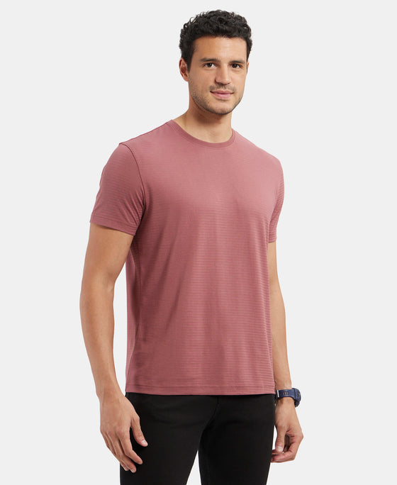 Super Combed Supima Cotton Round Neck Half Sleeve T-Shirt - Wild Ginger
