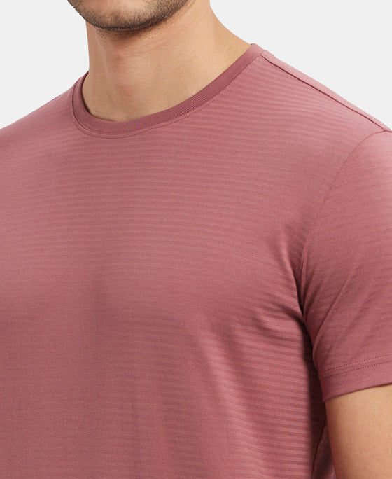 Super Combed Supima Cotton Round Neck Half Sleeve T-Shirt - Wild Ginger