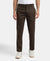 Super Combed Cotton Rich Elastane Stretch Woven Fabric Slim Fit All Day Pants - Black Olive
