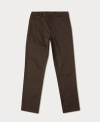Super Combed Cotton Rich Elastane Stretch Woven Fabric Slim Fit All Day Pants - Black Olive