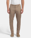 Super Combed Cotton Rich Elastane Stretch Woven Fabric Slim Fit All Day Pants - Desert Taupe