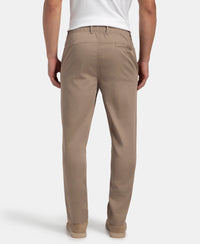 Super Combed Cotton Rich Elastane Stretch Woven Fabric Slim Fit All Day Pants - Desert Taupe