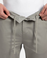 Super Combed Cotton Rich Elastane Stretch Woven Fabric Slim Fit All Day Pants - Moon Mist