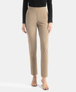 Environment Friendly Recycled Microfiber All Day Pants with StayFresh Treatment - Desert Taupe