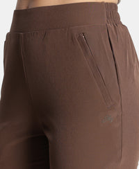 Environment Friendly Recycled Microfiber All Day Pants with StayFresh Treatment - Chocolate Martini