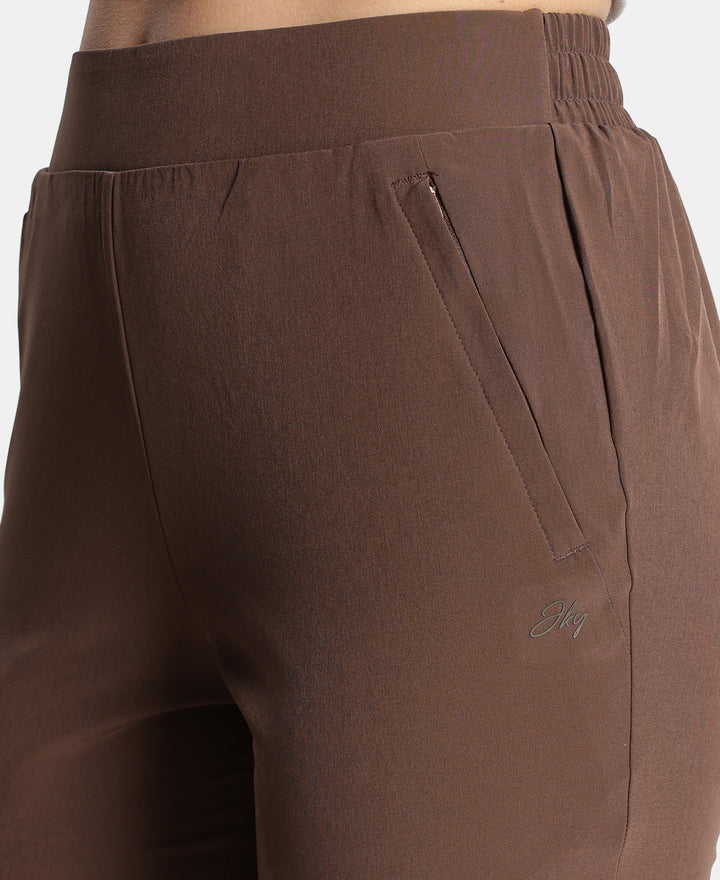 Environment Friendly Recycled Microfiber All Day Pants with StayFresh Treatment - Chocolate Martini