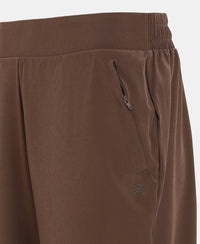 Environment Friendly Recycled Microfiber All Day Pants with StayFresh Treatment - Chocolate Martini