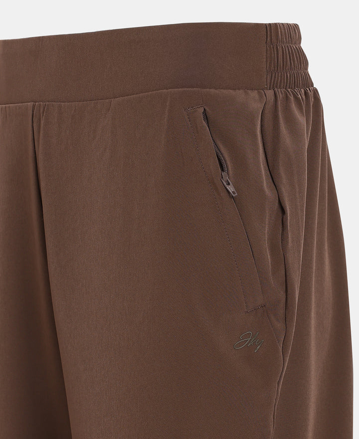Environment Friendly Recycled Microfiber All Day Pants with StayFresh Treatment - Chocolate Martini