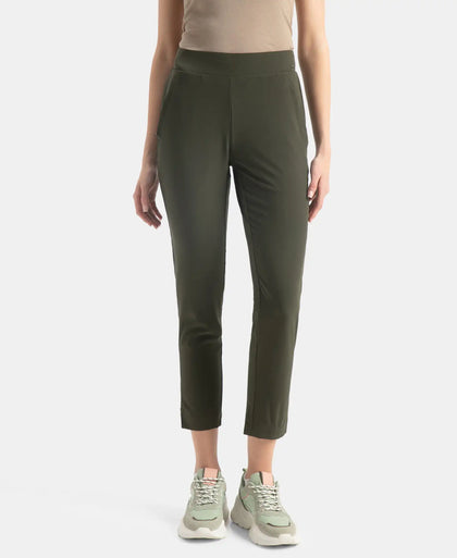 Environment Friendly Recycled Microfiber All Day Pants with StayFresh Treatment - Olive