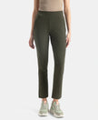 Environment Friendly Recycled Microfiber All Day Pants with StayFresh Treatment - Olive