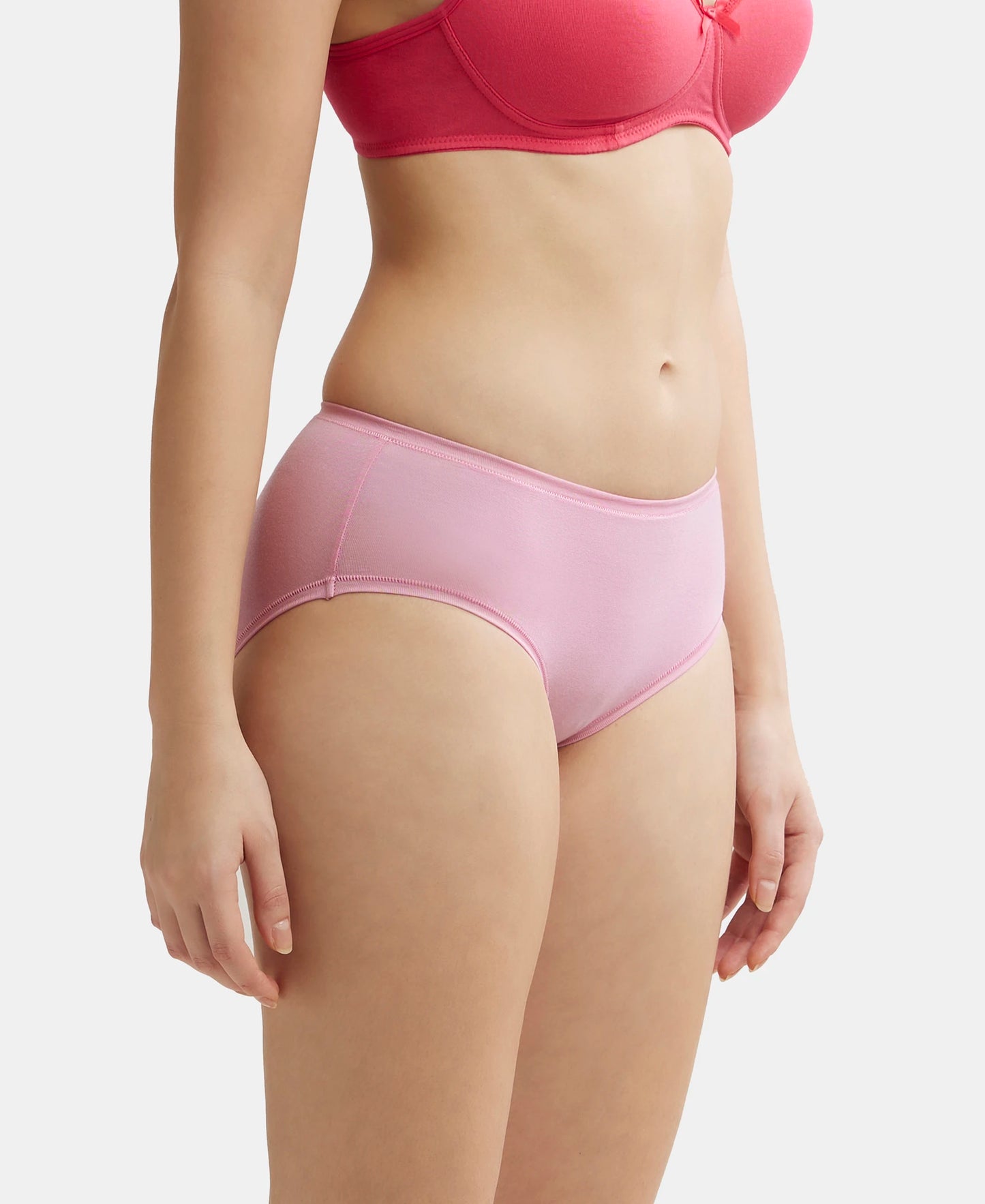 High Coverage Tencel Lyocell Elastane Stretch High Waist Hipster With Concealed Waistband and StayFresh Treatment - Orchid Smoke