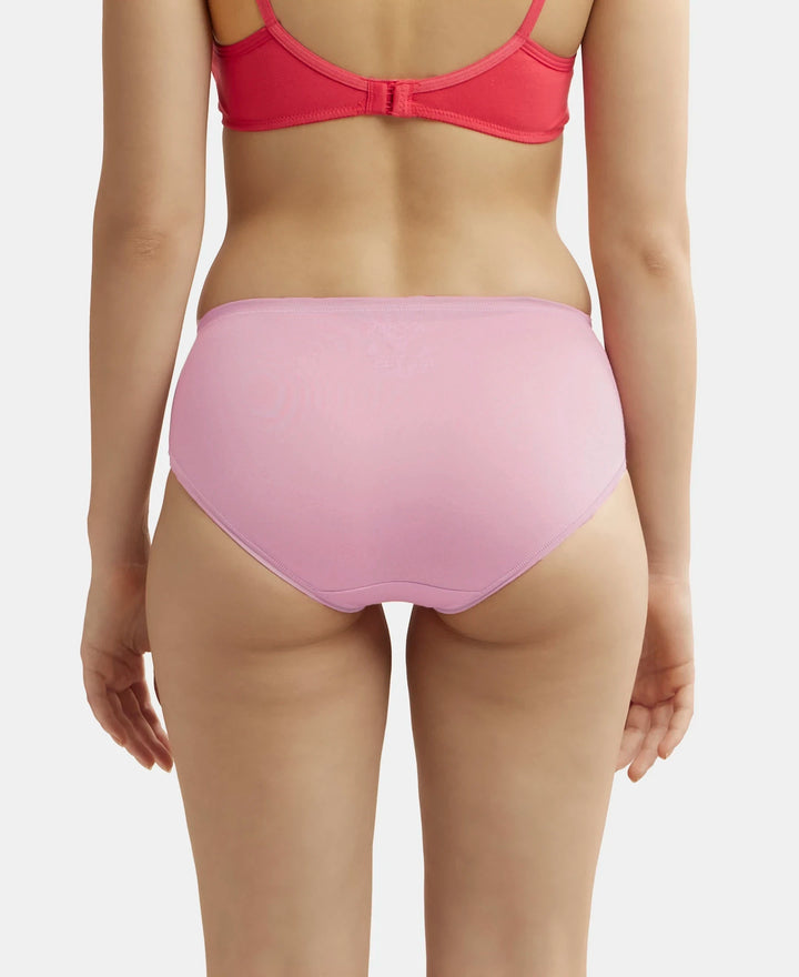 High Coverage Tencel Lyocell Elastane Stretch High Waist Hipster With Concealed Waistband and StayFresh Treatment - Orchid Smoke