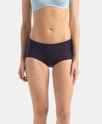 Full Coverage Tencel Lyocell Elastane Stretch Mid Waist Full Brief With Concealed Waistband and StayFresh Treatment - Classic Navy