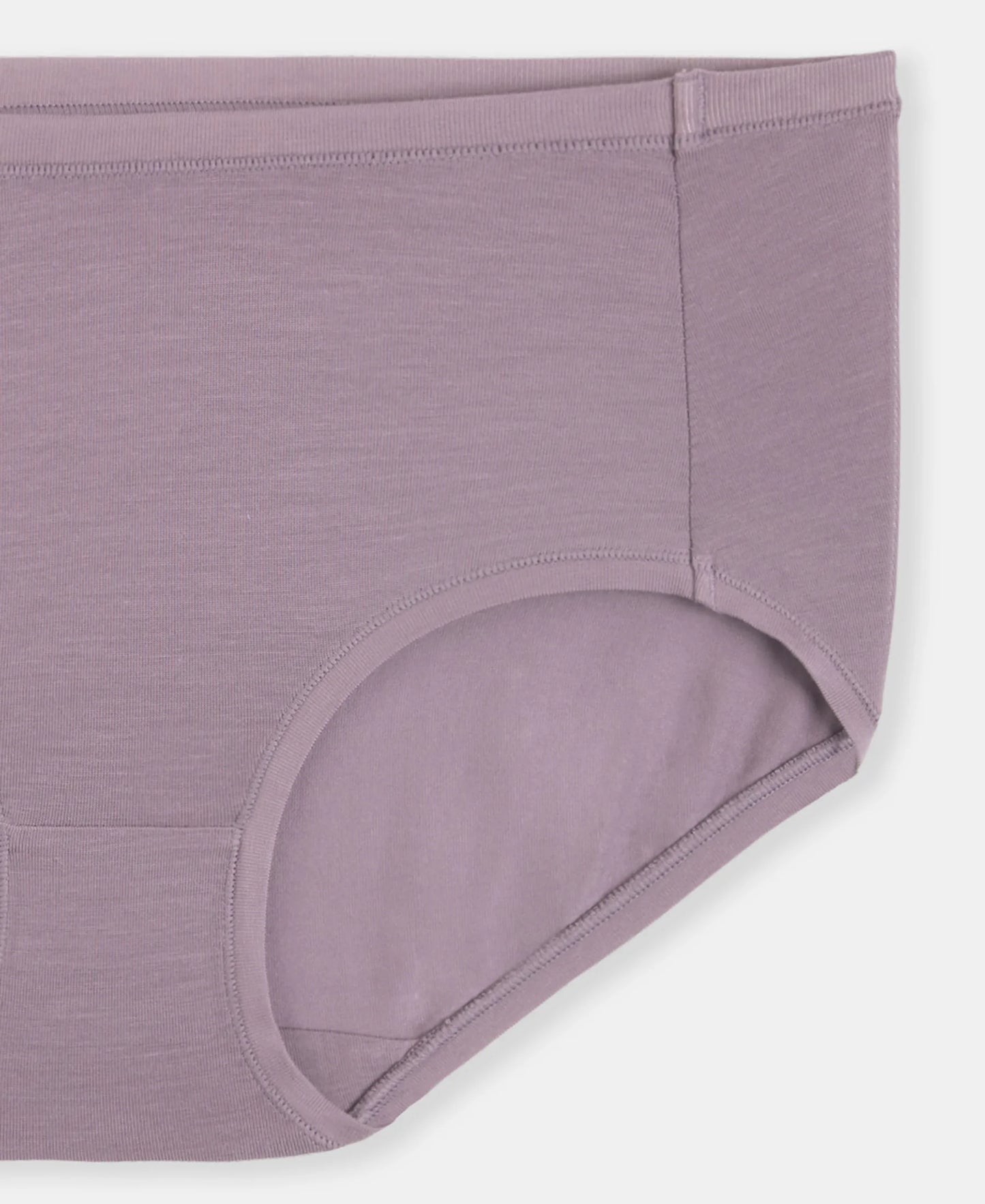 Full Coverage Tencel Lyocell Elastane Stretch Mid Waist Full Brief With Concealed Waistband and StayFresh Treatment - Minimal Grey