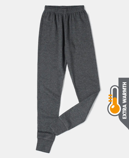 Extra Warmth Kid's Super Combed Cotton Rich Thermal Long John with StayWarm Treatment - Charcoal Melange