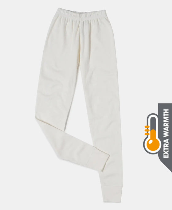 Extra Warmth Kid's Super Combed Cotton Rich Thermal Long John with StayWarm Treatment - Off White