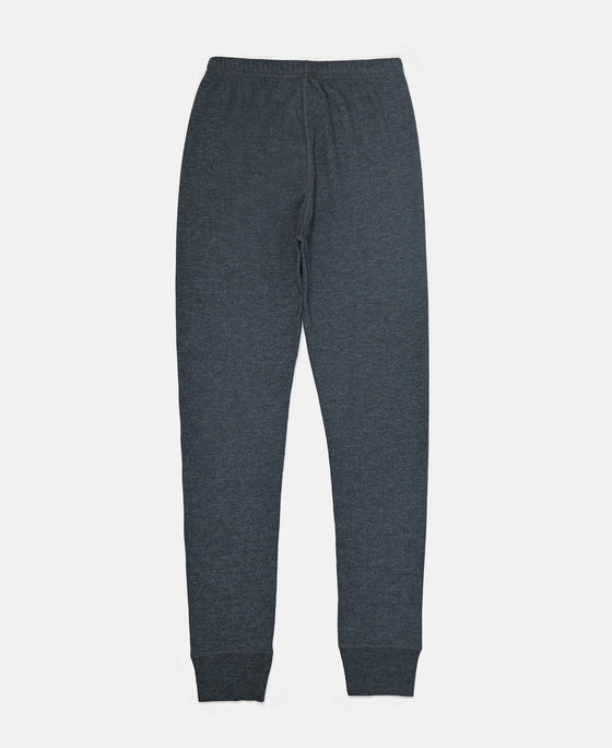 Kid's Super Combed Cotton Rich Brushed Thermal Long John with StayWarm Treatment - Charcoal Melange