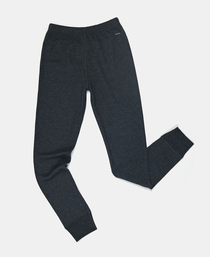 Kid's Super Combed Cotton Rich Brushed Thermal Long John with StayWarm Treatment - Charcoal Melange
