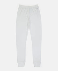 Kid's Super Combed Cotton Rich Brushed Thermal Long John with StayWarm Treatment - Off White
