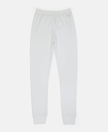 Kid's Super Combed Cotton Rich Brushed Thermal Long John with StayWarm Treatment - Off White